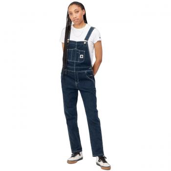Carhartt WIP Mono Vaquero para Mujer Bib Overall Straight Dungaree Azul