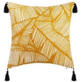 Cojín Atmosphera Tropic 40 x 40 cm - Funda de cojín Tropique algodón 40x40 cm