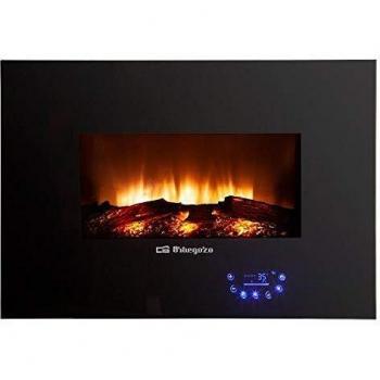 Orbegozo CM 8000 Calefactor Eléctrico con Efecto Fuego y Mando a Distancia, 1800W