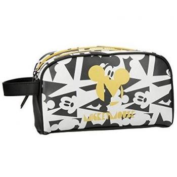 Disney Mickey Caleidoscopio Neceser Dos Compartimentos Adaptable Multicolor 26x16x12 cms Piel Sintética