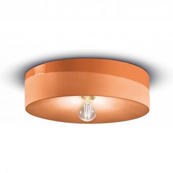 Plafón Ferroluce PI Ø 40 cm Naranja Brillante/Mate