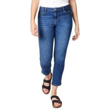 Blue Cotton Petite Comfort Stretch Slim Jeans for Women - Size 6 Regular