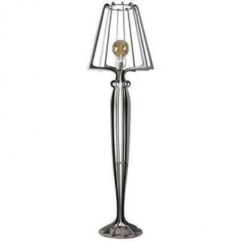 Lámpara de Pie Minerva Ø38x166 cm en Hierro Estilo Reticulado Diseño Moderno con Interruptor a Pedal Conexión E27 Hecho en Italia