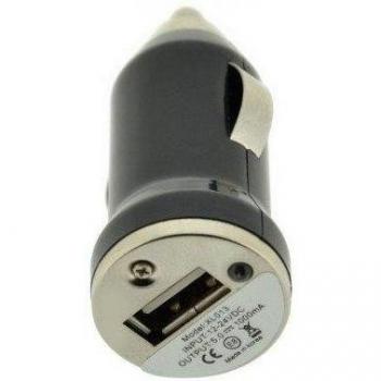 Blautel Universal Cable Cargador Mechero 1Puerto Usb Negro