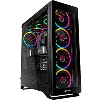 Talius Caja ATX Gaming Leviathan v2 Spectrum- Frontal y Lateral de Cristal Templado - 2X USB 3.0 - 2X USB 2.0 - Sin Fuente - Negra