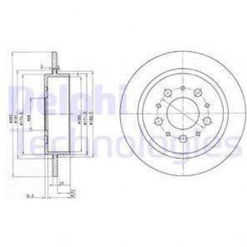 Disco de freno DELPHI BG2718