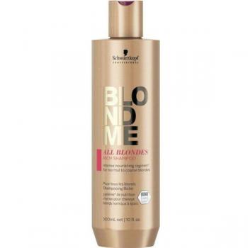 Schwarzkopf Professional BlondMe All Blondes Rich Shampoo 300ml - Nourishing and Hydrating Shampoo for Blonde Hair