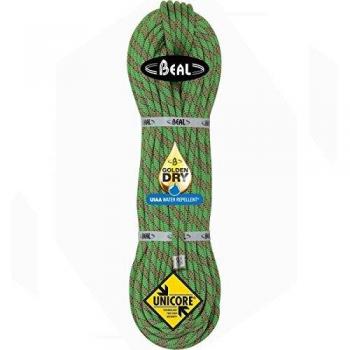 BEAL Cobra - Cuerda de Escalada para Adulto, Color Verde, 50 m