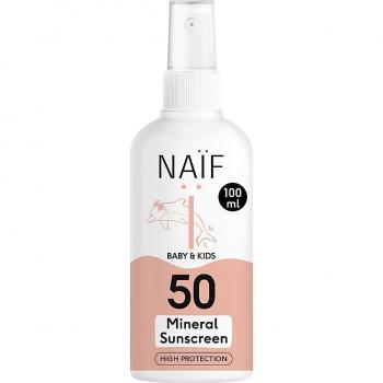 Naif Baby & Kids Mineral Sunscreen SPF 50 Protective Sunscreen Spray for Children 100 ml
