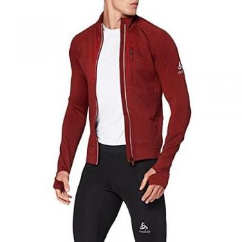 odlo(オドロ) Jacket Velocity Pro Light Chaqueta, Hombre, Rojo Fiery, Large