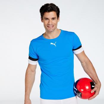 Camiseta de fútbol Puma Teamrise Azul para hombre talla S