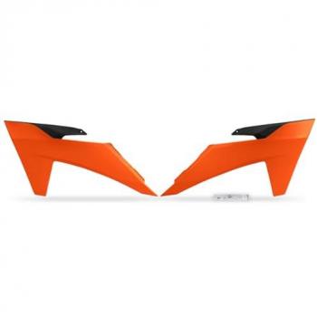 Carena Lateral Delantera UFO KTM SX/SX-F 2023 Naranja con Spoiler de Refrigeración