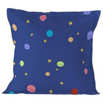 Funda de Almohada Le Petit Prince 60x60 cm Multicolor, 100% Algodón, Calidad 150 TC, Fabricado en España
