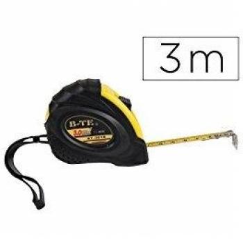 FLEXOMETRO Q-CONNECT DE 3 MT CON FRENO MATERIAL ANTICHOQUE 16 MM DE ANCHO