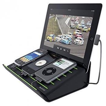 Leitz Charging Station - Base de carga para dispositivos móviles, negro