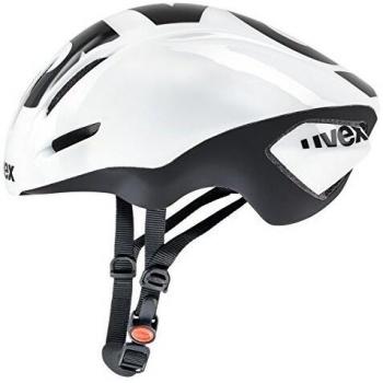 Uvex Edaero - Casco de ciclismo, color blanco / negro