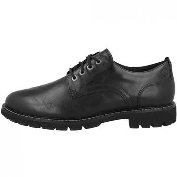 Clarks Men's Black Leather Laced Shoes Batcombe Tie Size 9 US