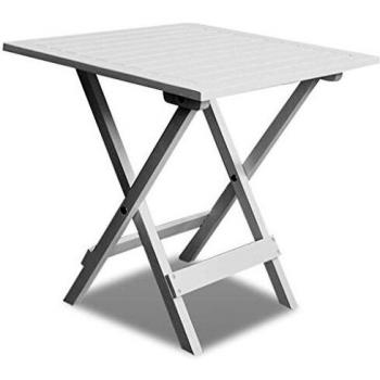 vidaXL Bistro Table White 46x46x47 cm Solid Acacia Wood