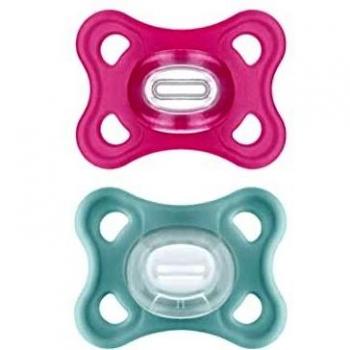 MAM Comfort Chupete 2-6M+ Silicona Girl 2uds