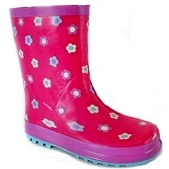 Niña Rosa Botas De Agua con flores - Niña', Rosa, 34 EU