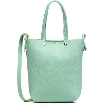 Bolso bandolera de mujer en piel auténtica Dollaro, Made in Italy