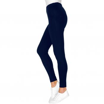 Pitillo largo mujer tipo legging sin costuras de punto elástico by VencaStyle,AZUL MARINO,M