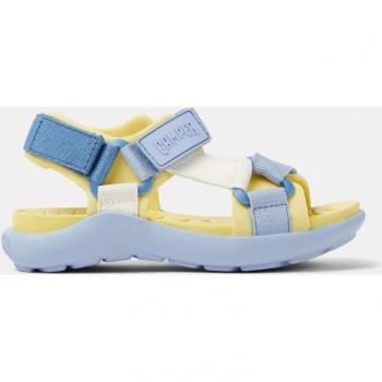 CAMPER Wous - Sandals for Girls - Blue, Yellow, White, Size 29, Cotton Fabric; CAMPER Wous - Sandals for Girls - Blue, Yellow, White, Size 11, Cotton Fabric