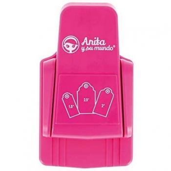 Anita y Su Mundo Troqueladora 1, Rosa Fucsia, 3 tamaños de tarjetas