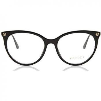 Gucci GG0093O Unisex Optical Glasses, Full-Rim Panto Frame, Black, 53mm Size