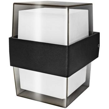 Aplique LED Luxe Exterior IP54 Cuadrado Negro 10W 6400K