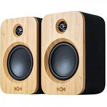 Altavoces Bluetooth House of Marley Get Together Duo - Madera, Inalámbricos y Conexión Auxiliar, 15W, 20 Horas de Batería