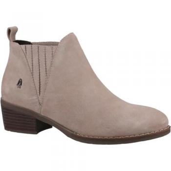 Hush Puppies Isobel Leather Women's Ankle Boots in Nude
