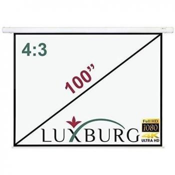 Luxburg® 100 203x152 cm Full HD 3D Pantalla de Proyección motorizada - Pantalla en Cuentas de Vidrio