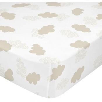 Bajera Infantil Clouds Beige 105x200 cm 100% Algodón Calidad 150 TC Fabricada en España