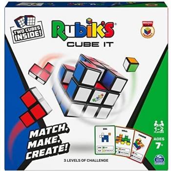 Juego de habilidad Rubik's - Cubo mágico 3x3, colores vibrantes, mecanismo de giro suave, material plástico resistente, ideal para todas las edades, fomenta la concentración y la resolución de problemas