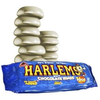 Max Protein Harlems - Snack Rosquillas de Chocolate Proteicas - 1 unid. x 9 Roscos (110 gr) White Chocolate