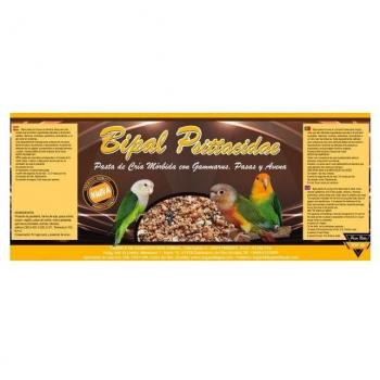 Pasta de cría para pequeñas psitácidas BIPAL PSITTACIDAE con pasas y avena, 12 Kg