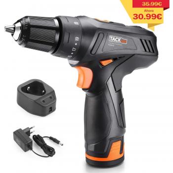Taladro Atornillador TACKLIFE 12V, Bateria de Litio Lon