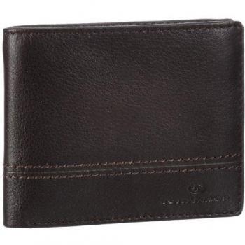 Tom Tailor Acc JERRIE Börse quer, braun - Monedero de cuero hombre, color marrón, talla 13x10x2 cm