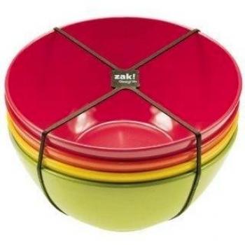 ZAK! Designs BBQ 2073-0721 - Set de 4 boles de cereales, 16 cm