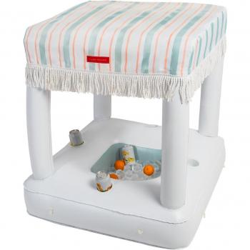 Flamingueo Nevera Hinchable con Reposavasos Turquesa (14L)