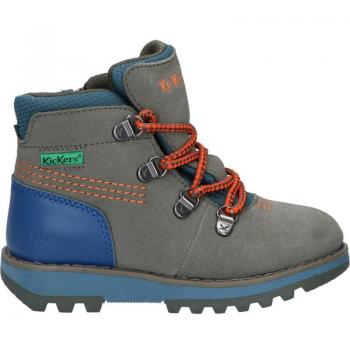 Botines y botas de Niña y Niño KICKERS 878760-10 KICKNATURE 202 KAKI ORANGE