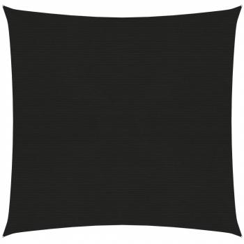 Toldo de vela HDPE negro 160 g/m² 4,5x4,5 m