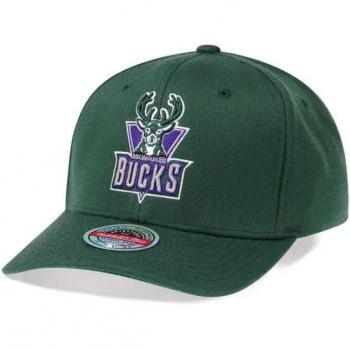 Gorra Deportiva Mitchell & Ness Milwaukee Bucks Verde oscuro (Talla única)