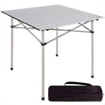 Mesa de camping plegable inoxidable 70x70x70 cm