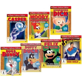 7 Zeichentrickfilm Klassiker - Kinderfilm DVD-Set