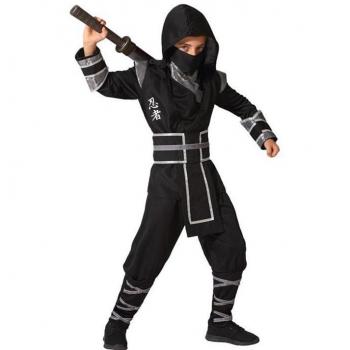 Disfraz de Ninja Negro para niño de 3-4 años