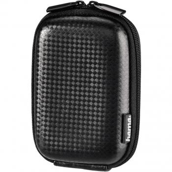 Hama - Bolsa para cámara Hardcase Carbon Style 40 G, Black, 60 x 25 x 95 mm, 60 g, Negro