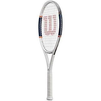 Wilson Raqueta de tenis, Roland Garros Triumph, Blanco/azul/naranja, WR030510U3
