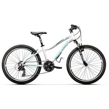 Conor 340 21S Bicicleta Ciclismo Mujer, Blanco/Azul, M